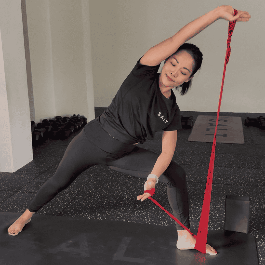 Yoga class at SALT Fitness for mindful flow and mobility work