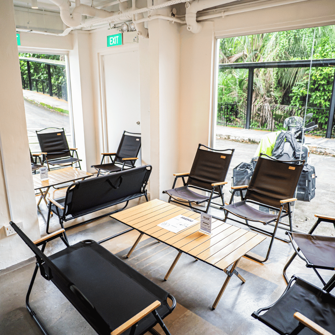Flexible lounge at SALT Fitness for a flexible event space and post-class chill